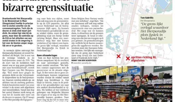 Bierparadijs in de krant